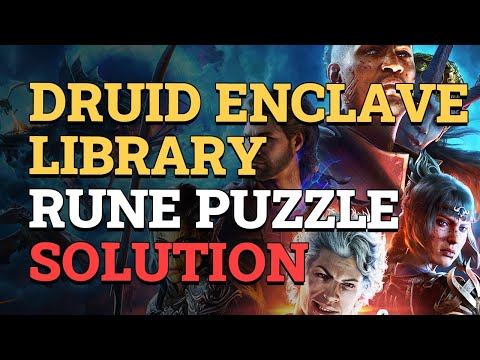 Enclave Library Druid Rune Puzzle Baldur's Gate 3