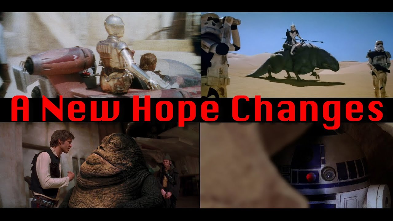 STAR WARS CHANGES (Part 1 of 4) — A New Hope - 
The very first sentence of this video is a mistake! Star Wars was released on May 25th, and not the 27th as I say in my narration. I got the date right later i