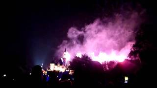 Fireworks over Disney castle in California