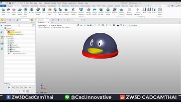 ZW3D CAD : การแยกผิวและรวมผิวงาน