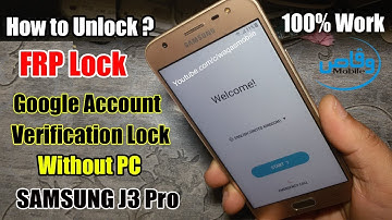 How To Unlock Frp Lock Samsung Galaxy J3 Pro Without PC 100% Reset Google Account Verification Lock