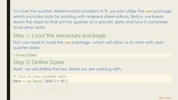 How to Determine the Quarter from a Date in R