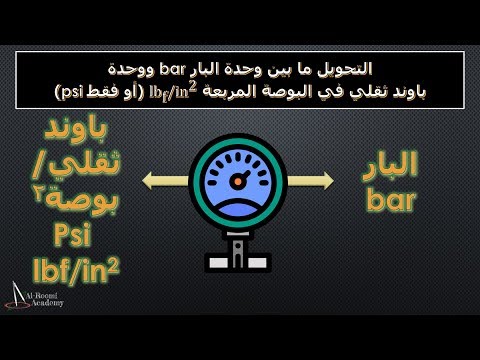 فيديو: كم رطل / بوصة 2 في psi؟