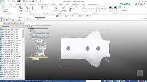 Solid Edge 2021 - Tutorial - Flatten / Blank body