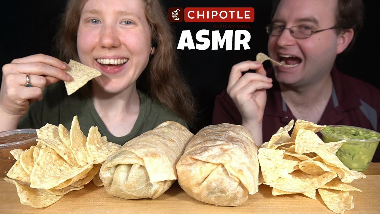 ASMR CHIPOTLE BURRITO MUKBANG (Mega Collab!) EATING SOUNDS
