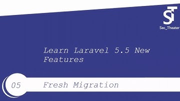 تعلم الخواص الجديده في Laravel 5.5 : الدرس الخامس Fresh Migration