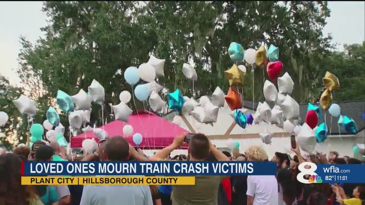 Loved ones mourn Plant City train crash victims - YouTube