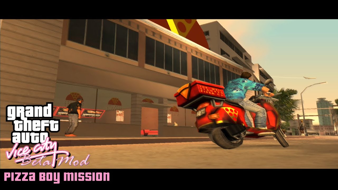 GTA Vice City (Beta Mod) - Pizza Boy Mission