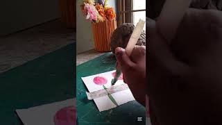 flowers with watercolour ✨️😱|| #shorts #art #satisfying