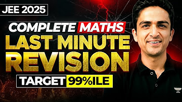 JEE 2025 | Complete Maths in One Shot