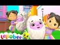 Ella Had a Little Lamb 🐑 Lellobee City Farm | Moonbug Kids - Farm Animals