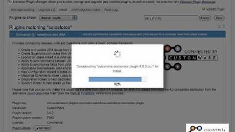 Connector for Salesforce.com and JIRA - Installation
