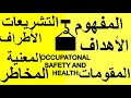 محاضرة: السلامة والصحة المهنية Occupational safety and health