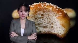 Tasty and Soft Tangzhong Sourdough Bread with Instant Yeast | No Sugar and No Fat