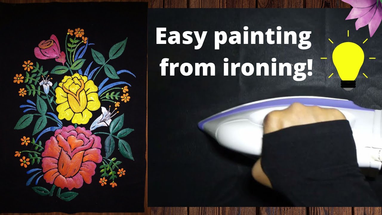 How to make Emboss painting How to iron the Emboss painting cloth