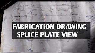 FABRICATION DRAWING SPLICE PLATE VIEW