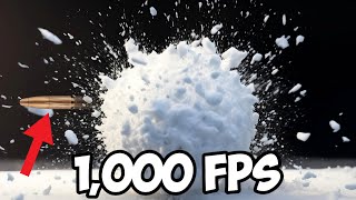 1,000 Fps Vs Снег!