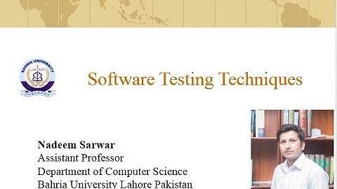 Lecture 24 | Software Testing Techniques | Black-Box Testing | White-Box Testing | SPM