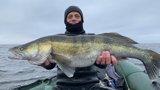 Spearfishing For Zander In A Sunken Village.