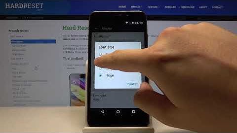How to Adjust Text Size in ZTE NUBIA N1 LITE – Change Font Size