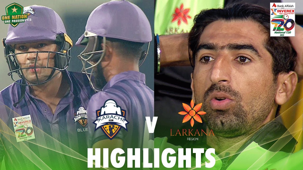 Full Highlights | Karachi Blues vs Larkana | Match 4 | National T20 Cup 2025 | PCB | M2L1