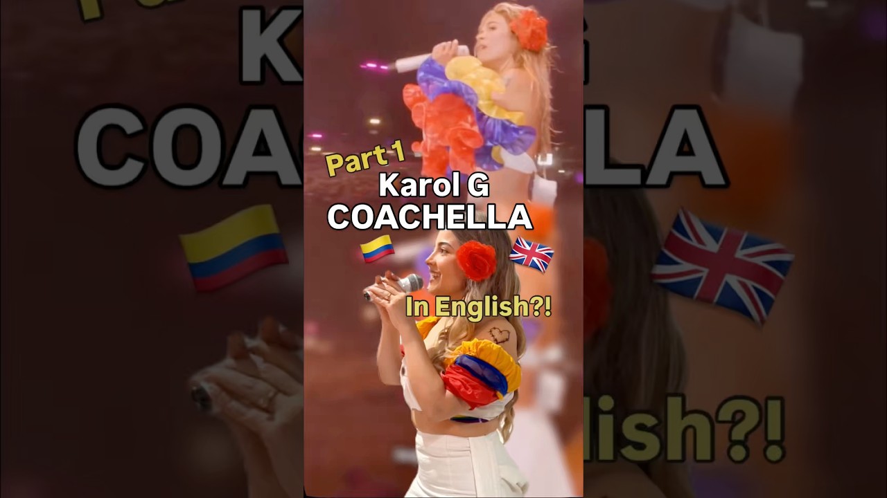 Karol G at Coachella pero in English 💃🏻🧡 #coachella #karolg #karolchella