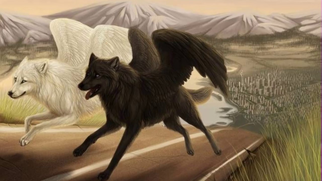 Wolf angels. Симуран крылатый волк. Симаргл Симуран. Вингед Вулф волчица. Симуран волчица.