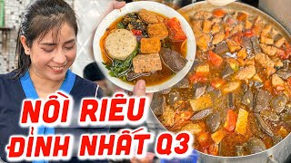 NỒI BÚN RIÊU ỐC MỌC chấm mắm gừng làm khách si mê ở quận 3 nhiều năm nay