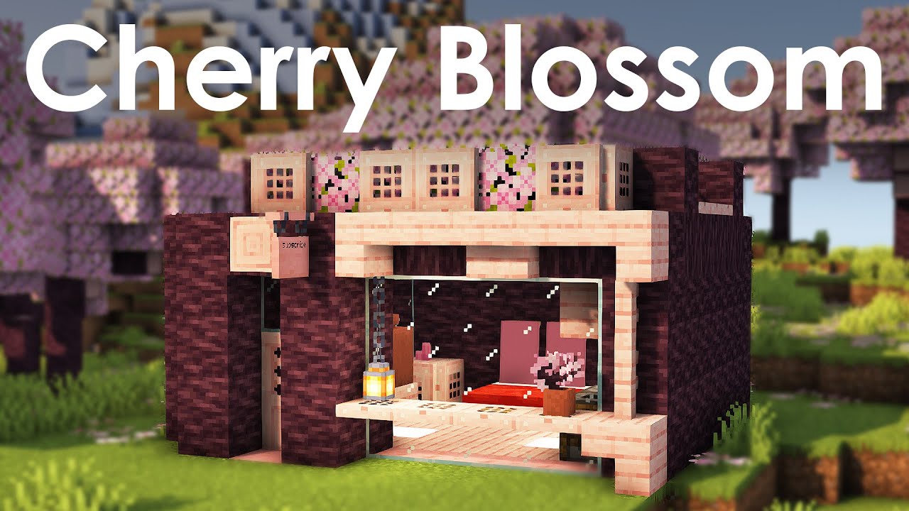 Cherry House Minecraft. Дом вишня в майнкрафт. Постройки черри блоссом майнкрафт. Майнкрафт 1.20. Blossom minecraft