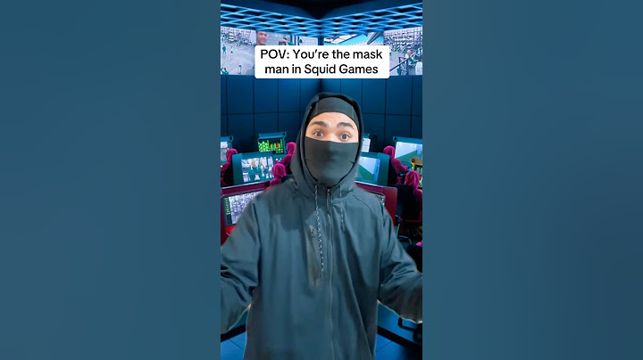 POV: You’re the mask man in Squid Games 🤣