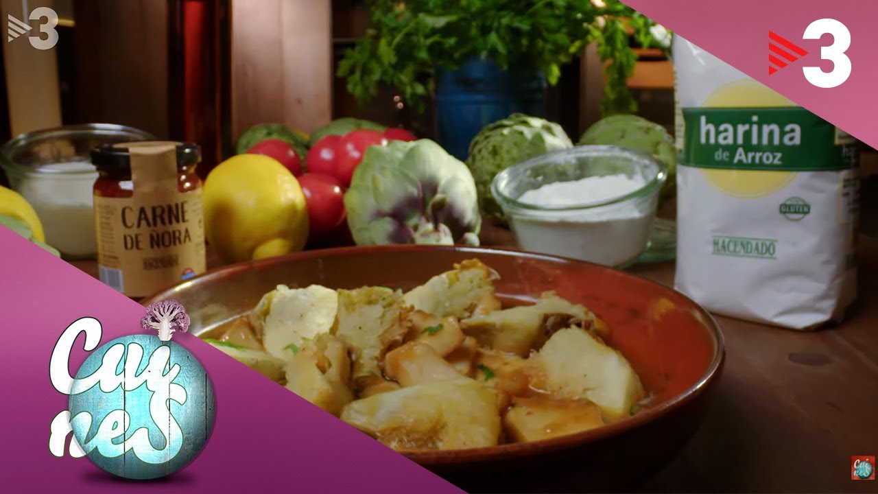 Sípia guisada amb carxofes - Cuines