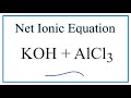 Net Ionic Equations and Reactions
