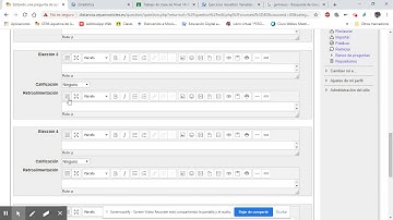 MOODLE: Crear preguntas tipo Opción múltiple (2) varias respuestas correctas