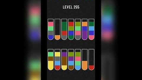 Water sort puzzle level 255