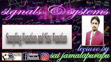 Sampling Function and Sinc Function || GATE/IES/ISRO/BARC || Sai Jamalapurapu