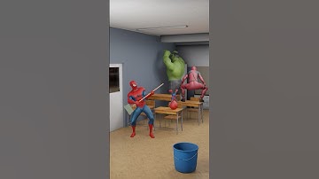 Squid Game vs Spiderman vs Deadpool vs Hulk vs Spidey | Marvel Animation #squidgame #marvel #shorts