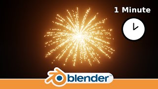 Making a Fireworks animation in 1 Minute | Blender 3.0 screenshot 4