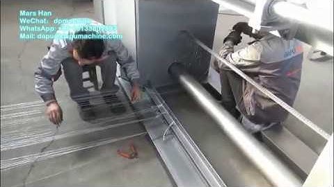 China hexagonal wire netting machine installation video