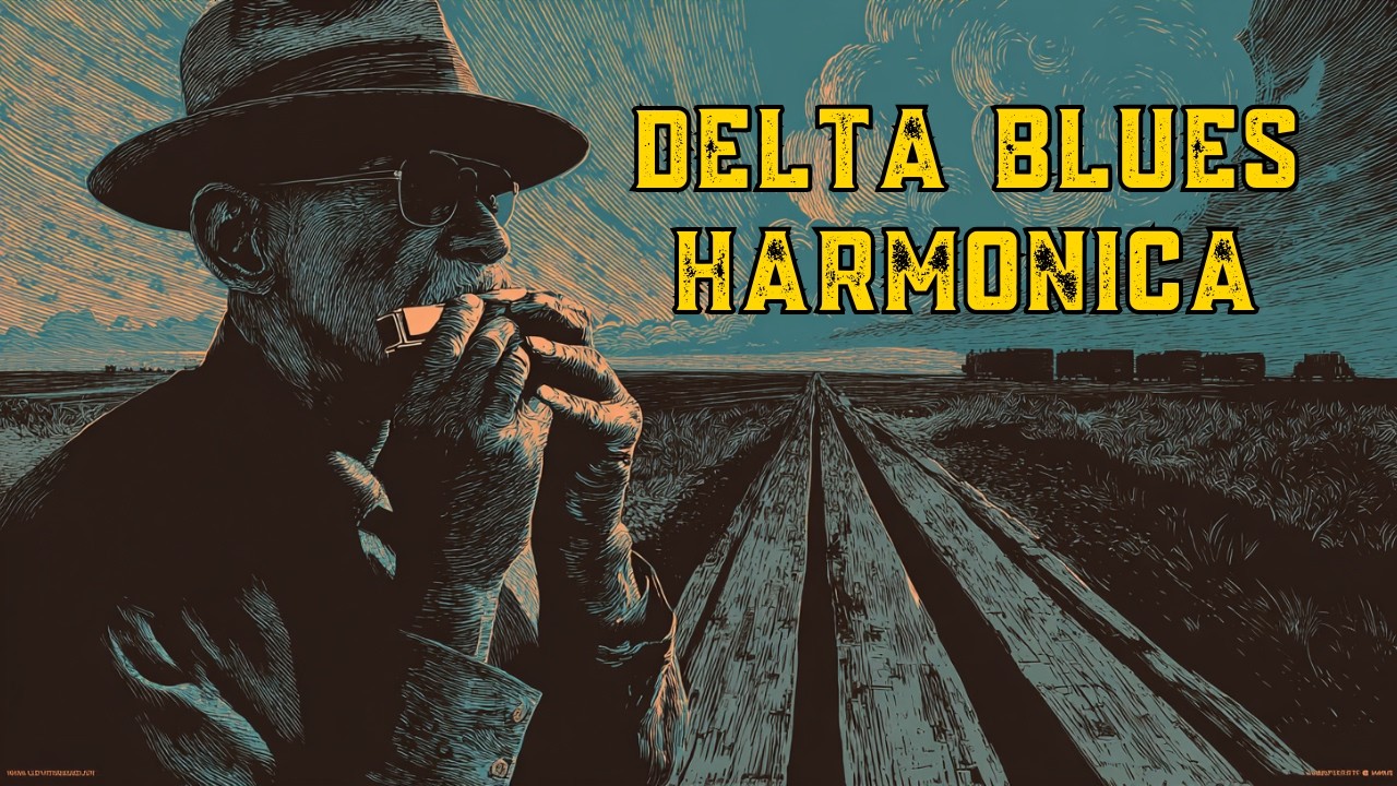 Relaxing Harmonica Blues Instrumental For Study and Sleep| Mississippi Delta Root | Vol 16