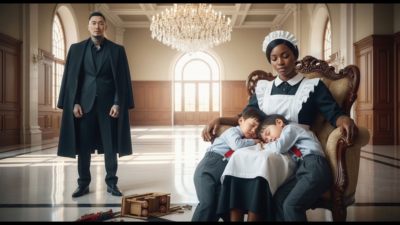 No One Could Calm the Korean Mafia Boss’s Twin Heirs – Until the Black Maid They Rejected Did This