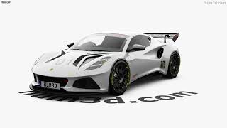 Lotus Emira GT4 2024 3D model by 3DModels.org