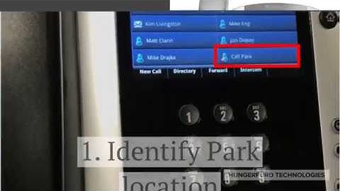 Picking Up a Call From Call Park on a Polycom VVX 501/601 Phone