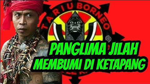 panglima jilah di sambut upacara adat dayak ketapang
