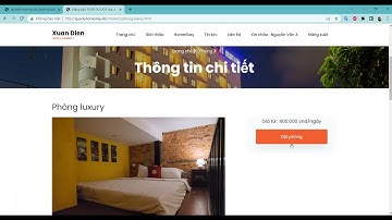 Giới thiệu website quản lý giới thiêu đặt phòng khách sạn