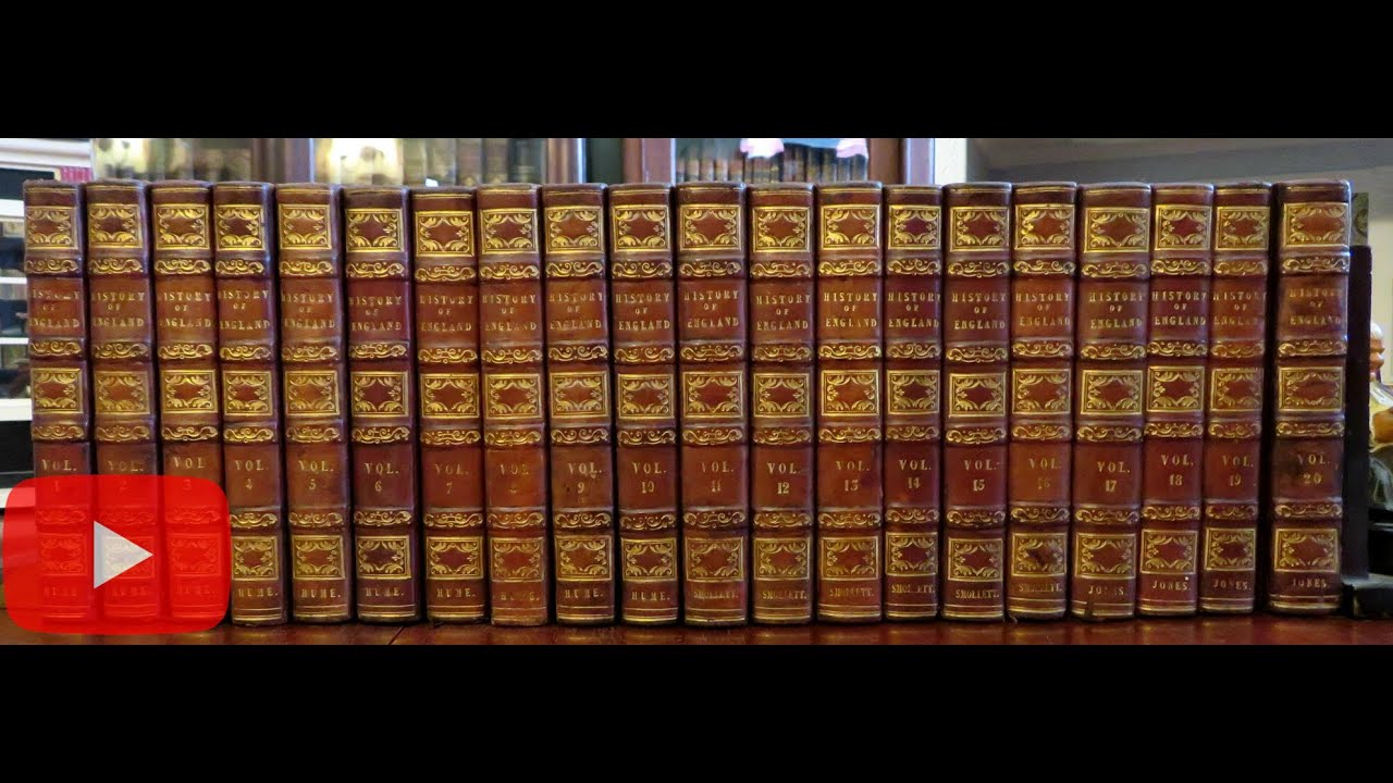 History of England Hume Smollett Jones 1828 lovely 20 vol. set | Brian DiMambro Virtual Book Tour