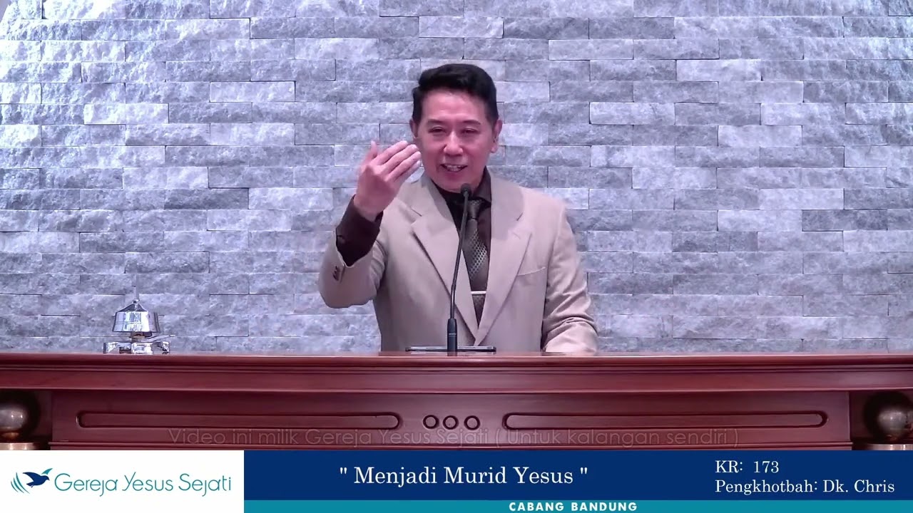 Menjadi Murid Yesus - Dkn. Chris