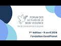 Forum des acteurs de la nonviolence 2024 replays