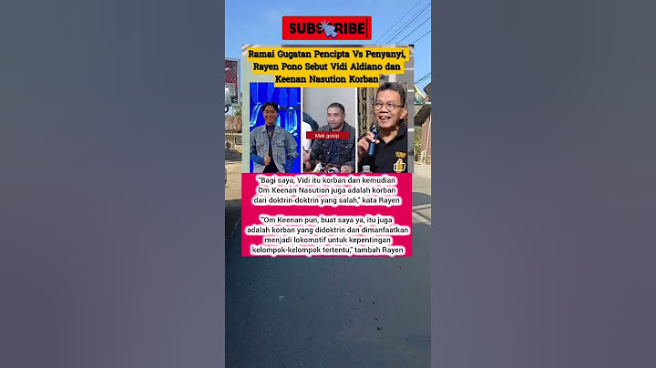 Ramai Gugatan Pencipta Vs Penyanyi, Rayen Pono Sebut Vidi Aldiano dan Keenan Nasution Korban