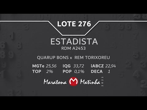 LOTE 276 Maratona Matinha