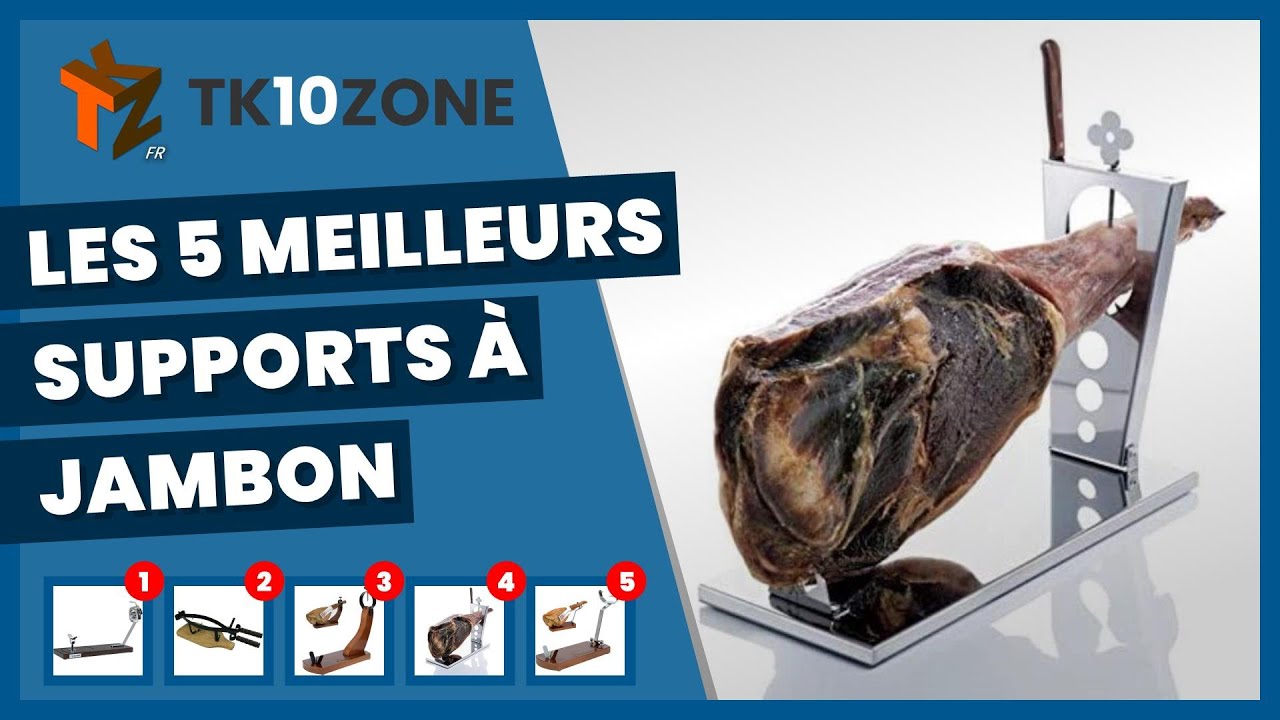Support à Jambon Cru Avec Couteau Inclus - Support Bois Et Métal Pour Jambon Ibérique